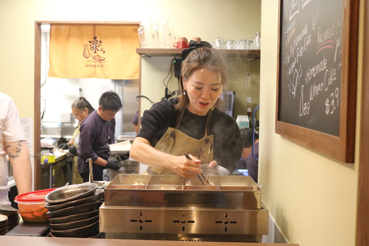 Oden, served from the counter.