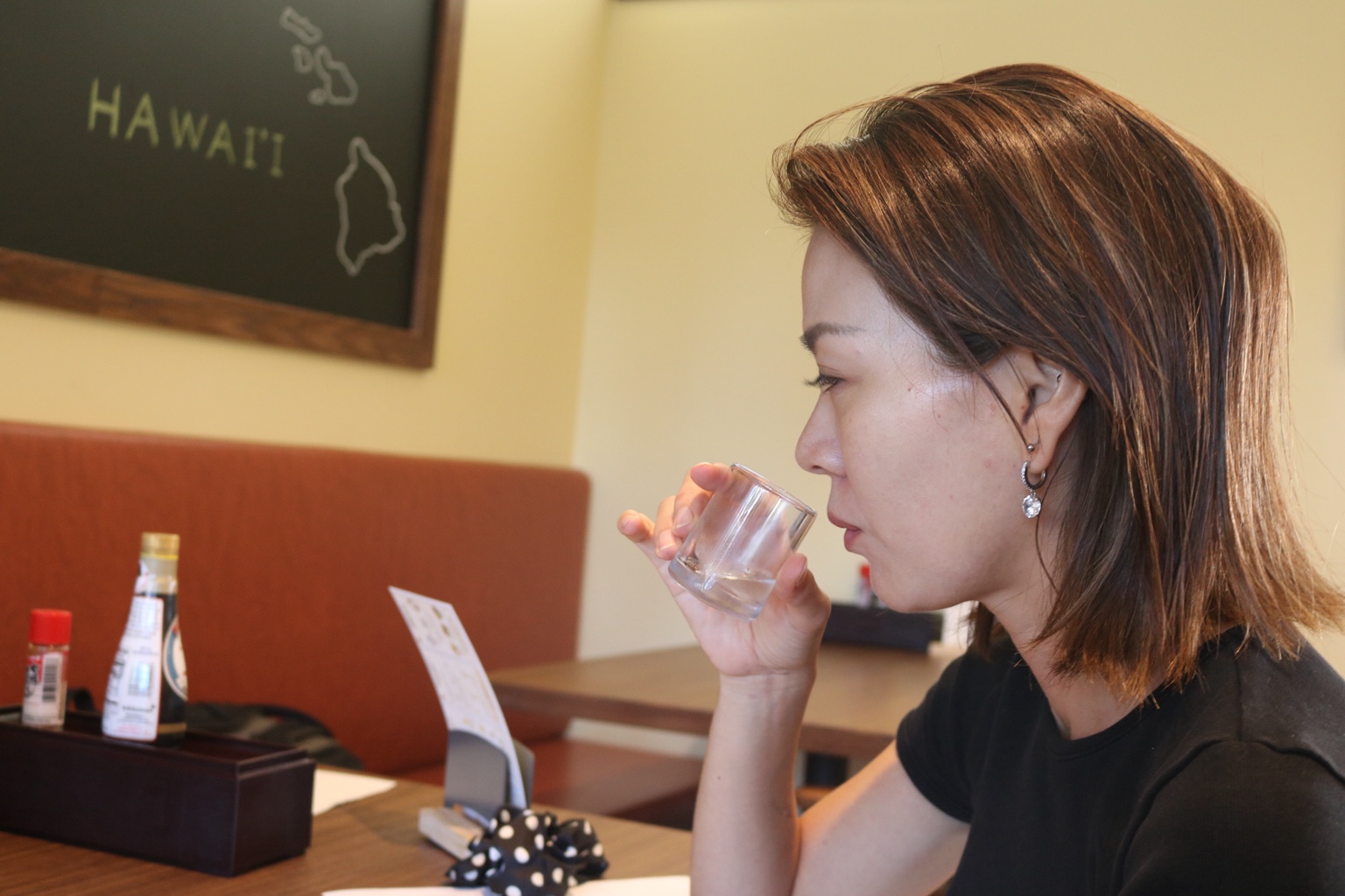 Taking time to notice the aroma and flavor of each glass.