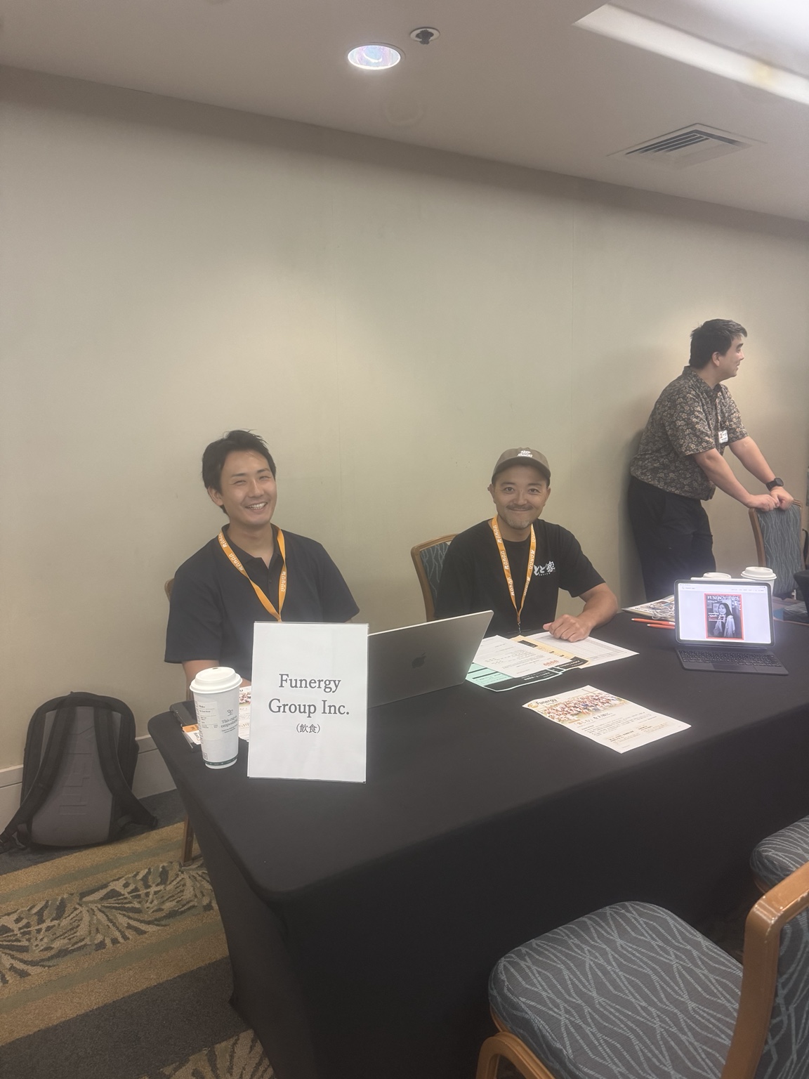 The Funergy Group table at an event.