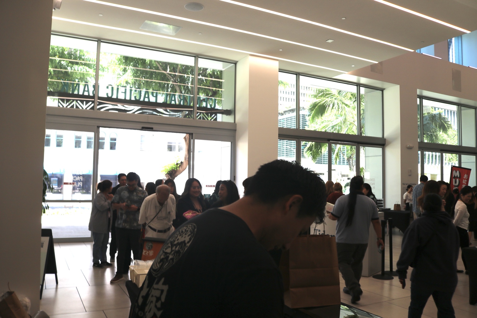 People gathered at a community event.