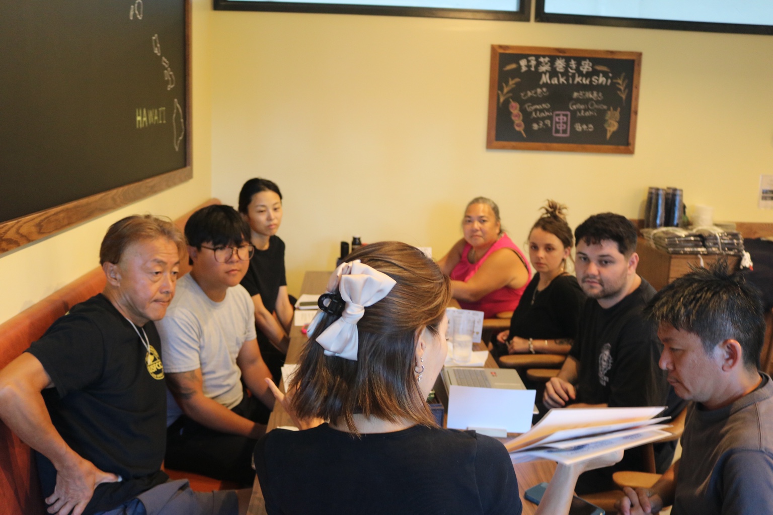 The team during orientation.