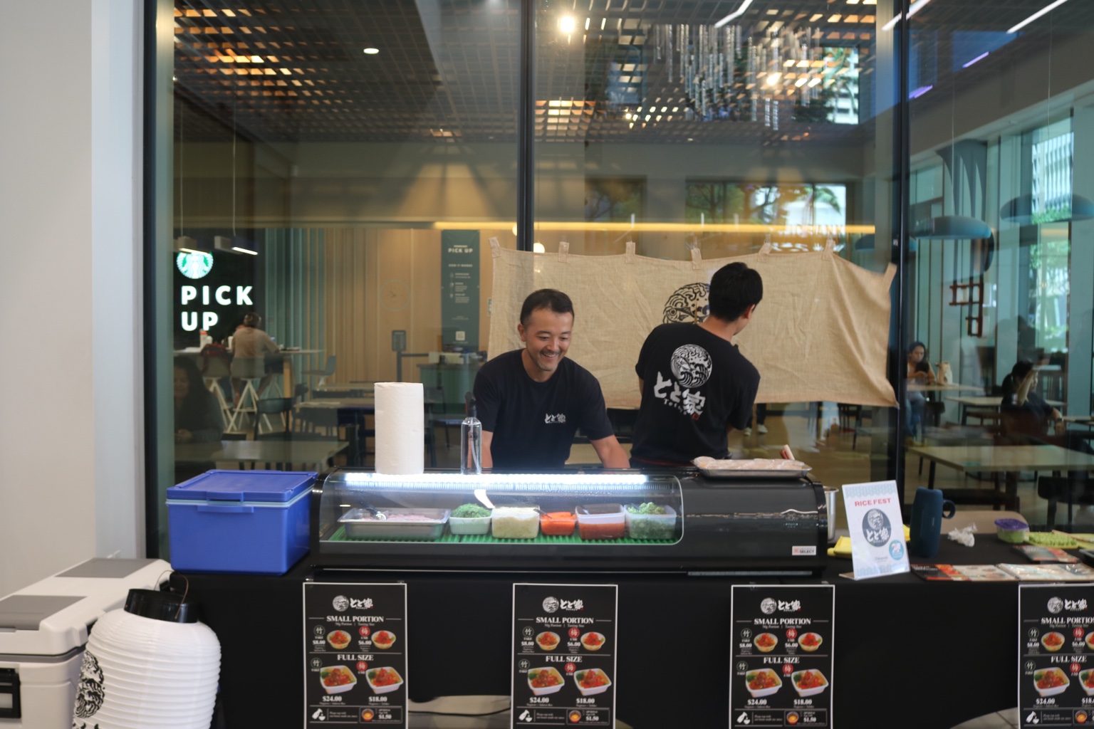The Totoya booth at Central Pacific Plaza.